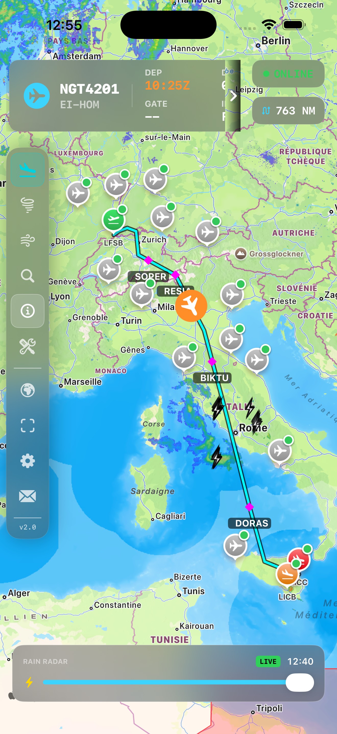 NaviGate on iPhone