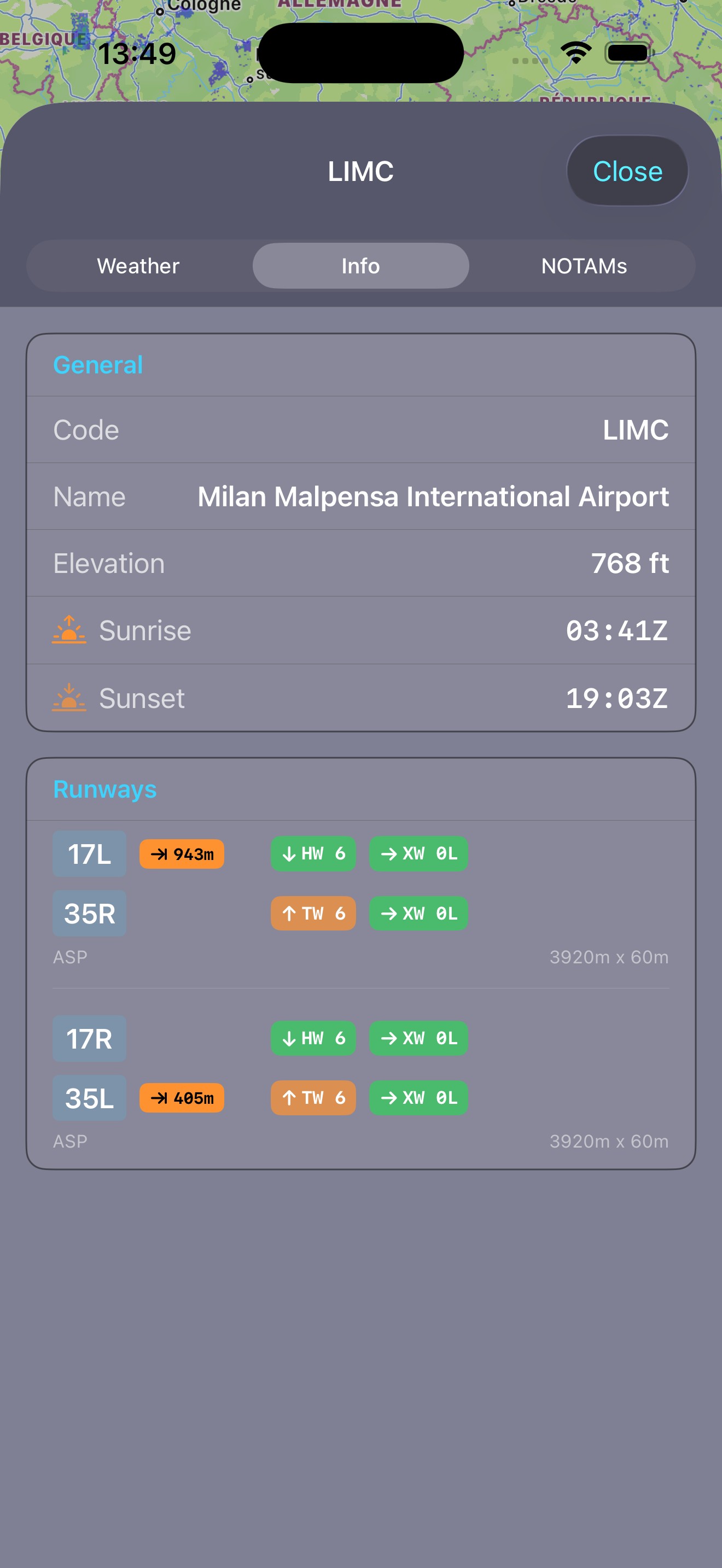 Airport info